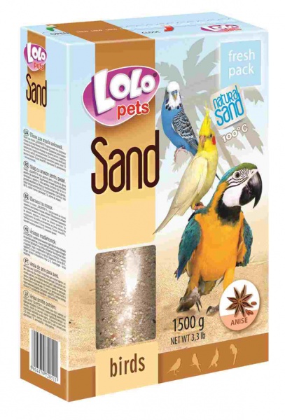 добавка Lolo для птиц Песок Анисовый 1,5кг  фото