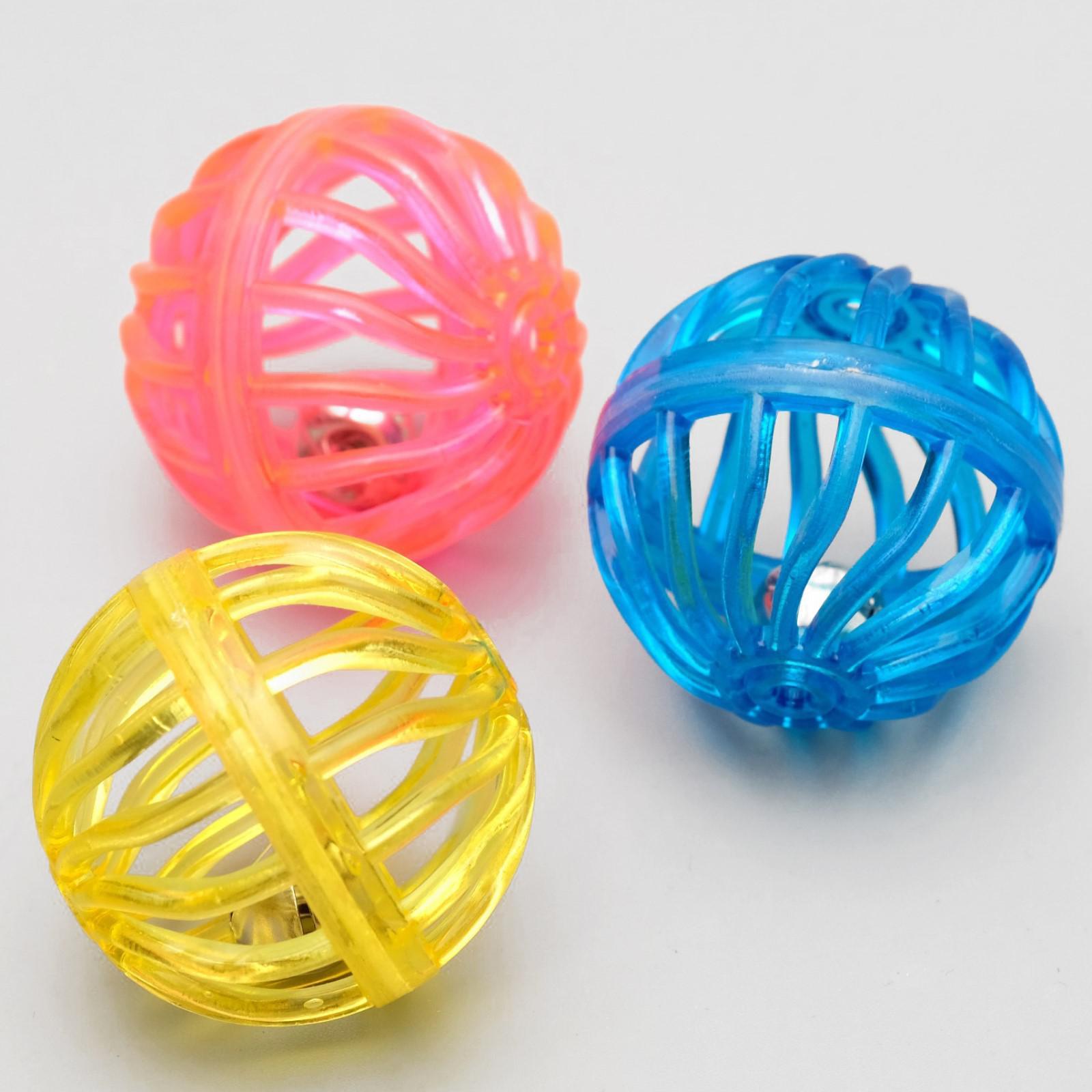 Шарик для кошек "Завитушки" 4см микс цветов фото, цены, купить