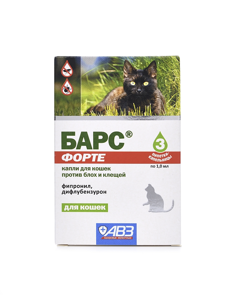 Барс Форте для кошек (3 пипетки) фото, цены, купить