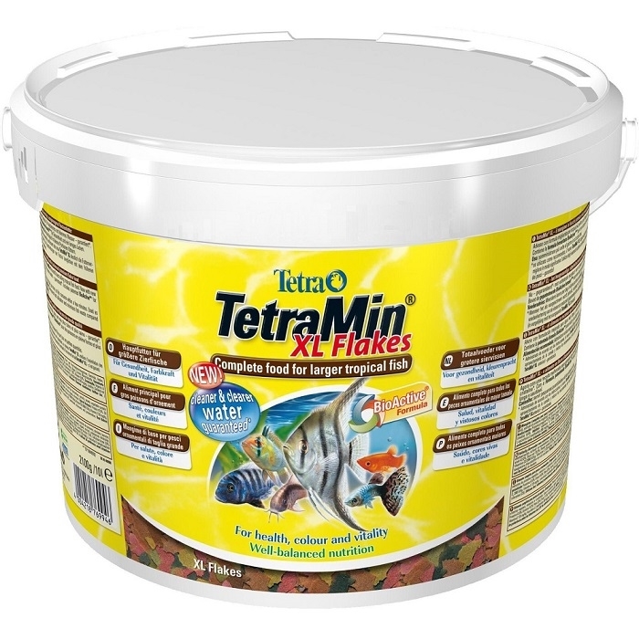 Tetra корм MIN XL (крупные хлопья) 10 л для всех видов рыб  фото, цены, купить