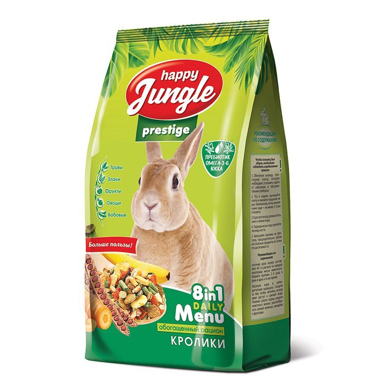 Happy Jungle prestige 500г корм для кроликов  фото, цены, купить