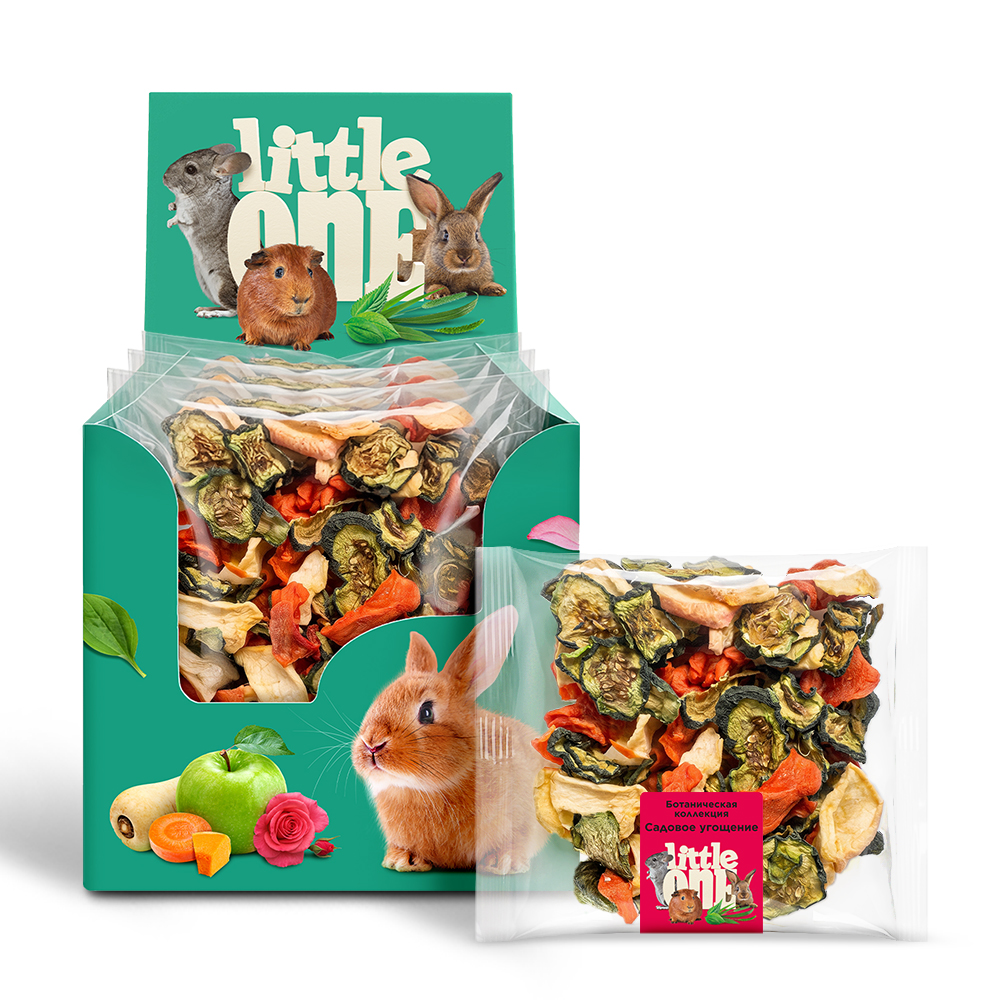 Лакомство Little One для грызунов Ботаническая коллекция Садовое угощение 30г фото
