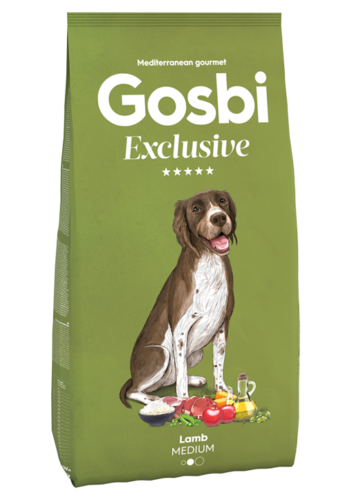 GOSBI  EXCLUSIVE MEDIUM LAMB для средних пород собак с ягненком  фото, цены, купить