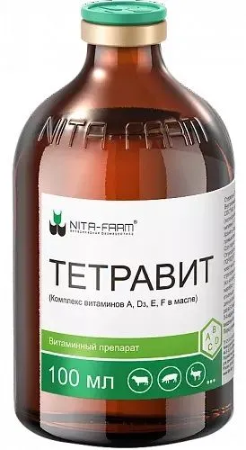 Тетравит (А,Д,Е,F) 100мл Nita Farm  фото, цены, купить