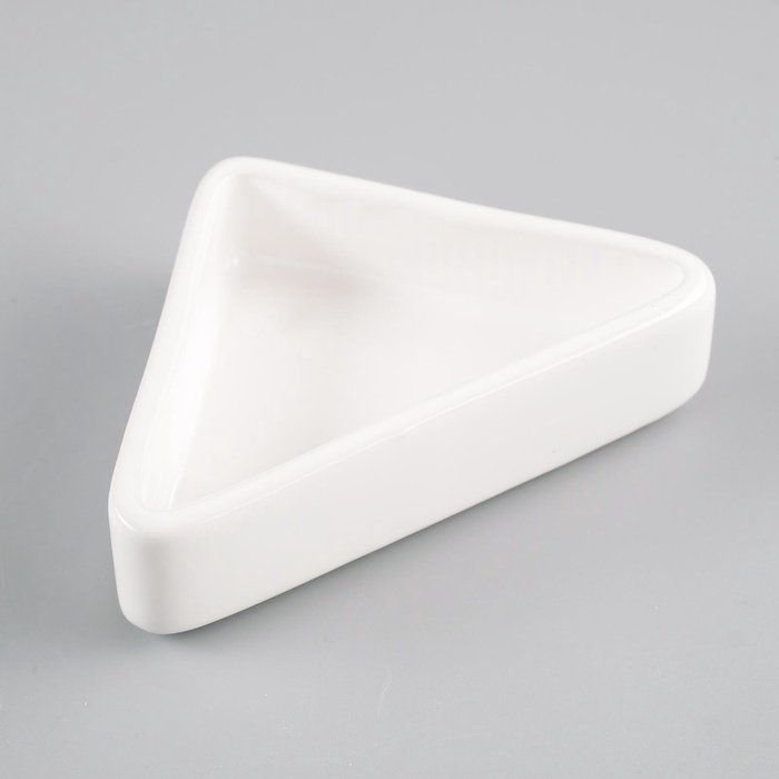 Миска керамика угловая 75мл 9,5*6*2см Белая фото, цены, купить