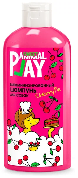 Animal Play Sweet - Шампунь  ВИШНЕВЫЙ ПАЙ Витаминизированный для собак и кошек, 300мл фото, цены, купить