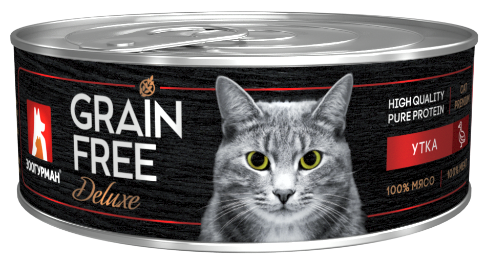 Зоогурман консервы GRAIN FREE 100г с уткой для кошек фото, цены, купить
