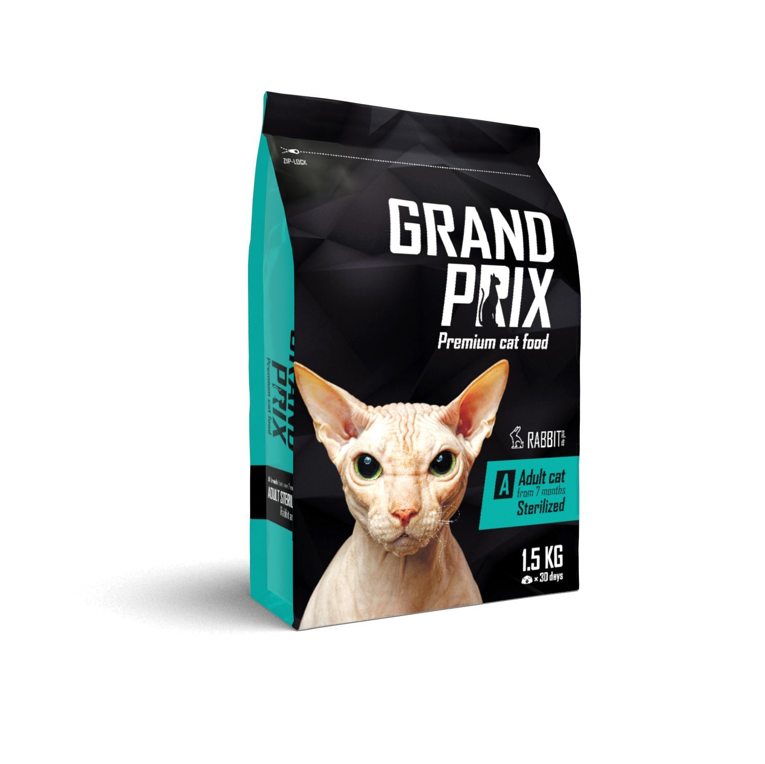 GRAND PRIX  Sterilized с кроликом  для стерилизованных котов 1,5кг фото, цены, купить
