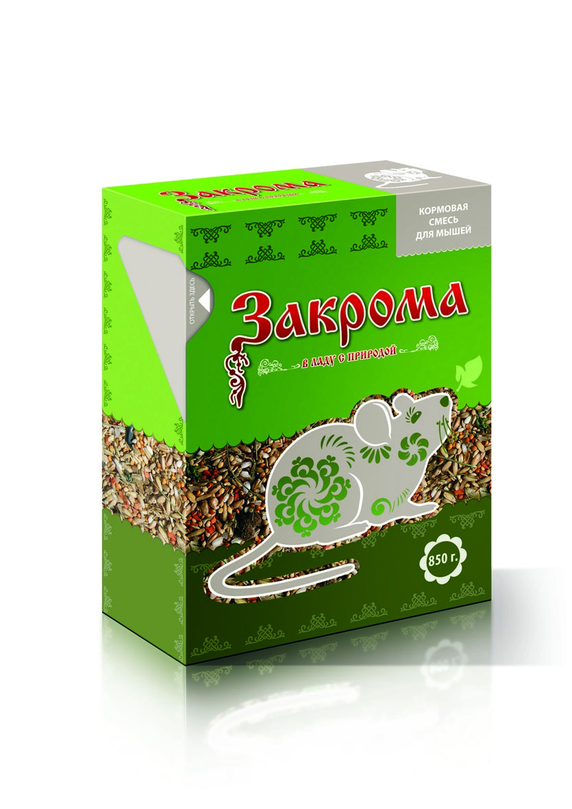 Корм Закрома для мышей 850г  фото, цены, купить