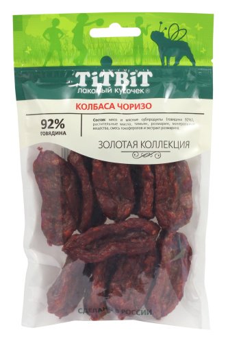TiTBiT Золотая Коллекция Колбаса Чоризо 80г  фото, цены, купить