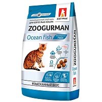 Zoogurman Gourmet с океанической рыбой для кошек 350г фото, цены, купить