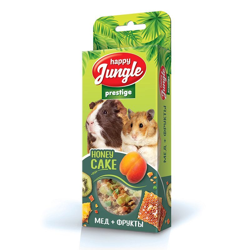 Happy Jungle prestige  корзинки  мед+фрукты для грызунов 3 шт 85 г фото, цены, купить