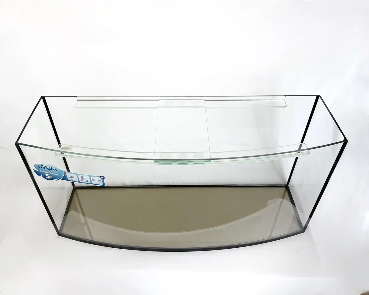 Аквариум овальной формы с панорамным стеклом - 260л, 120*40*60  фото, цены, купить