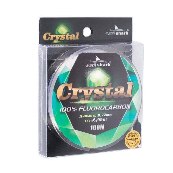 Леска CRYSTAL (fluorocarbon) 100м 0,16 фото, цены, купить
