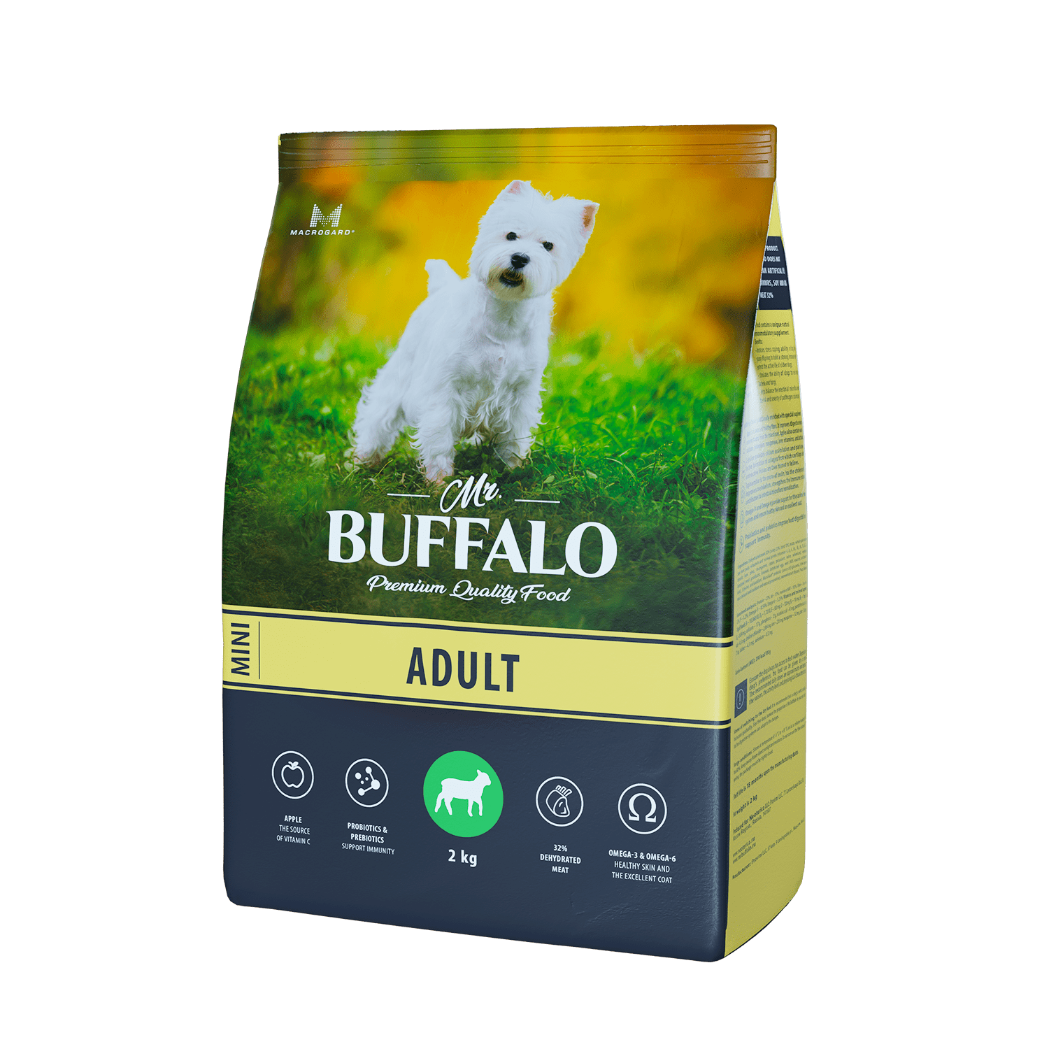 Mr.Buffalo ADULT MINI с ягненком для собак мелких пород  2 кг фото, цены, купить