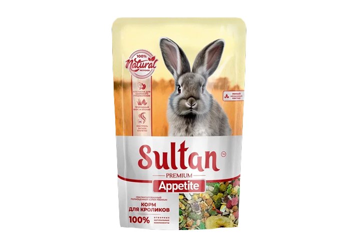 Султан Appetit Корм для кроликов 700г фото, цены, купить