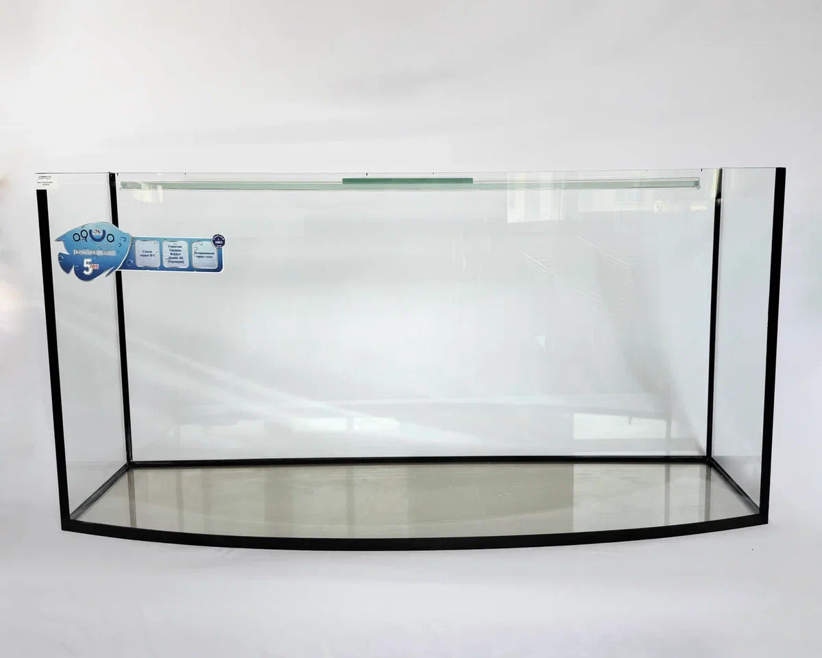 Аквариум овальной формы с панорамным стеклом -216л, 120*40*50  фото, цены, купить