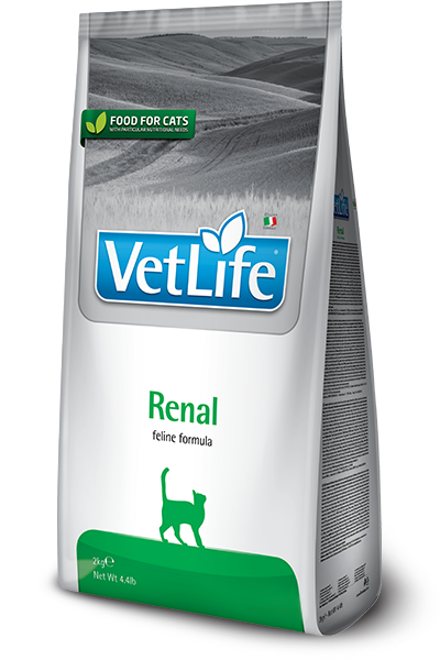 Farmina VetLife Renal при заболевании почек у кошек 2кг фото, цены, купить