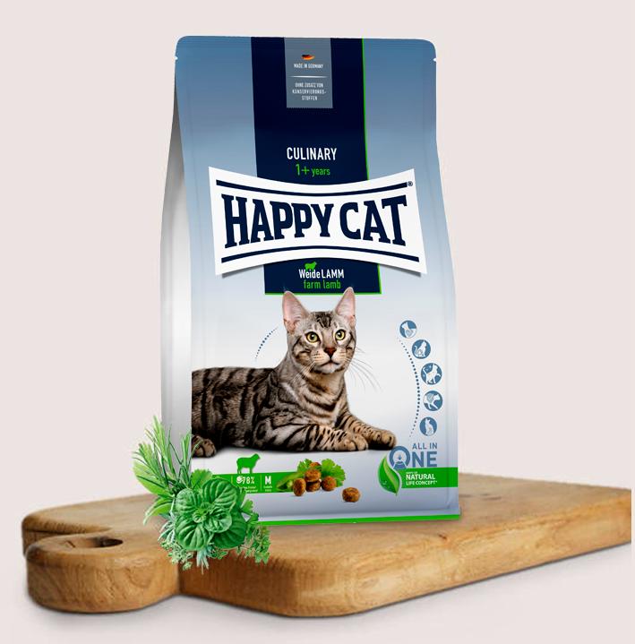 Happy Cat ADULT Culinary Weide-Lamm Кулинария Пастбищный ягненок 300г фото, цены, купить