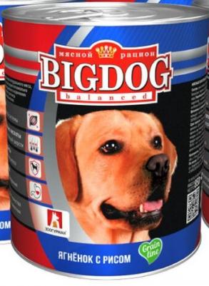 Зоогурман BIG DOG консервы 850г ягненок с рисом для собак фото, цены, купить