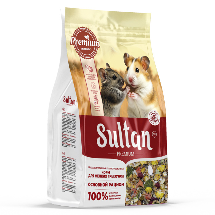 Султан Корм для мелких грызунов 400г Основной рацион  фото, цены, купить