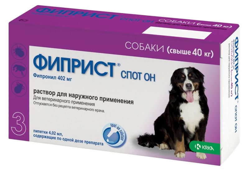 ФИПРИСТ спот он для собак более 40кг (3 пипетки)  фото, цены, купить