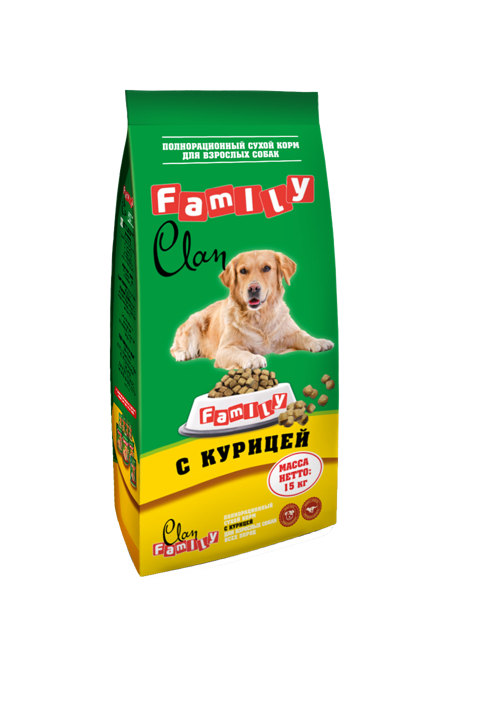 CLAN FAMILY 15кг с курицей для собак фото, цены, купить