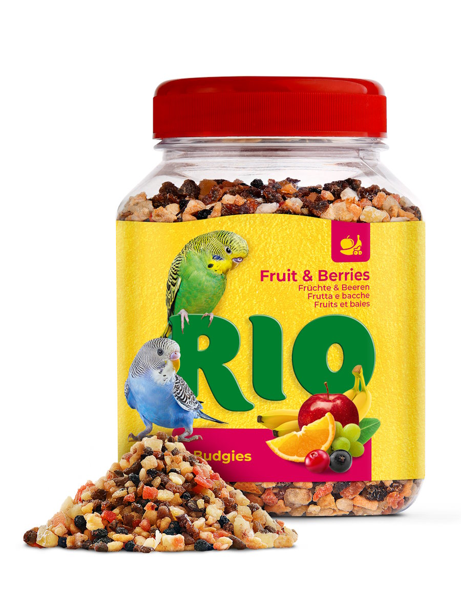 Лакомство Rio для волнистых попугаев 180г Фруктово-Ягодная смесь  фото, цены, купить