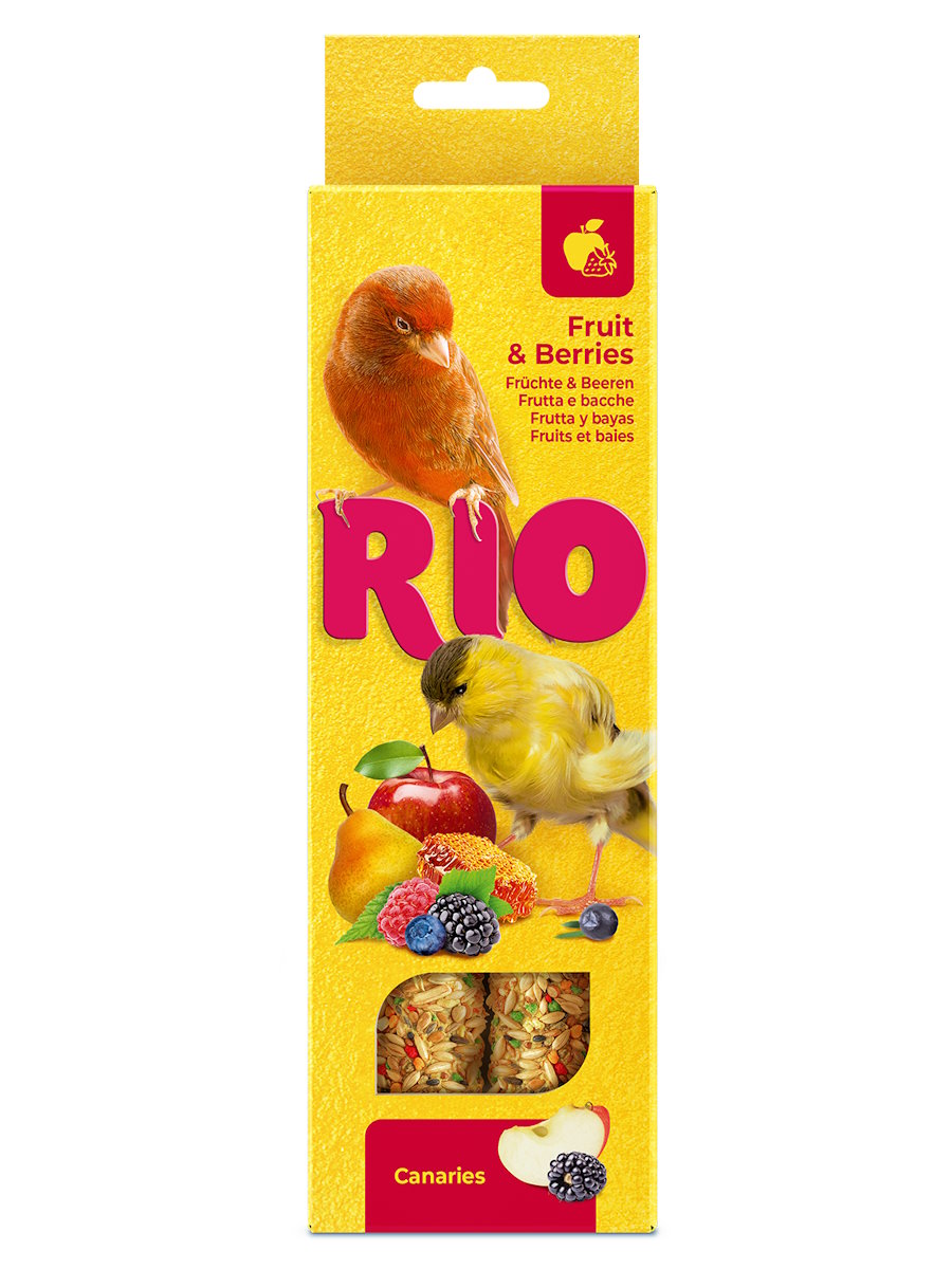 Колба RIO для канареек Фрукты и Ягоды 2*40г фото, цены, купить