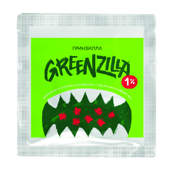 Гринзилла длительного действия для борьбы со взрослыми особями мух 1% 20 г фото, цены, купить
