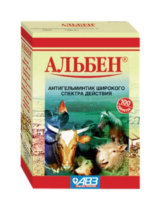 Альбен (1табл/35кг) 100таб  фото, цены, купить