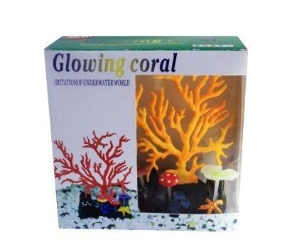  Светящийся коралл, оранжевый 16,5*16,5см.  фото, цены, купить
