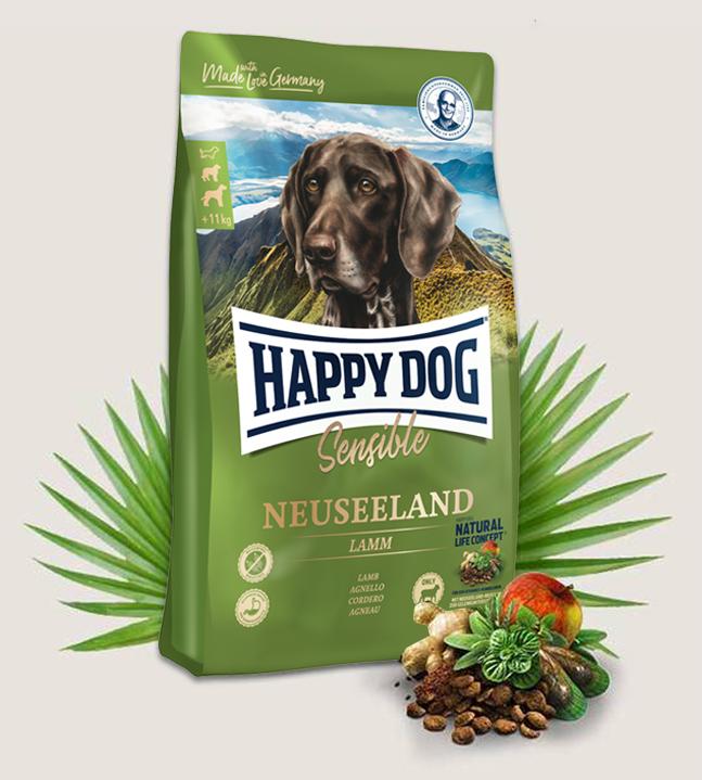Happy Dog Supreme Sensible Neuseeland новозеландский ягненок и рис 12,5кг фото, цены, купить