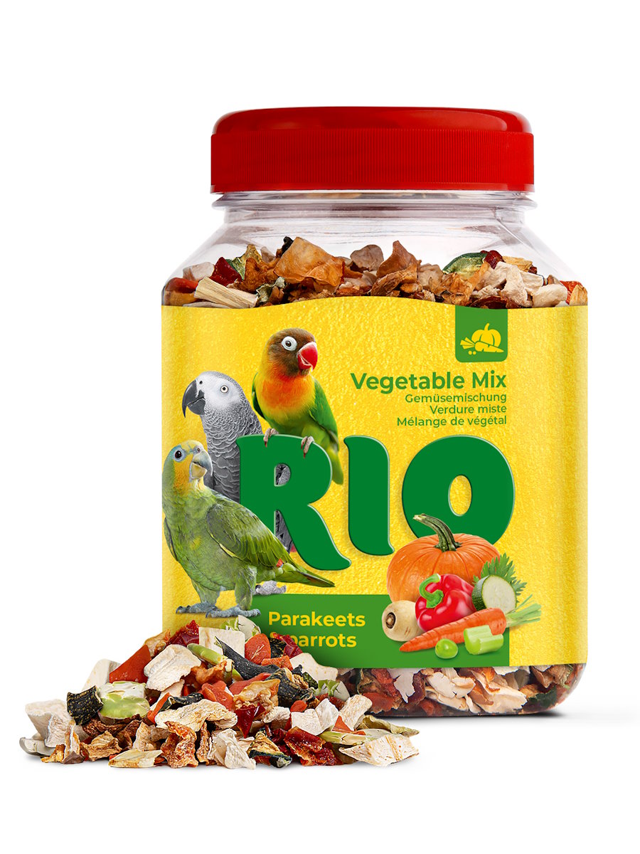 Лакомство Rio для средних и крупных попугаев 150г Овощная смесь  фото, цены, купить