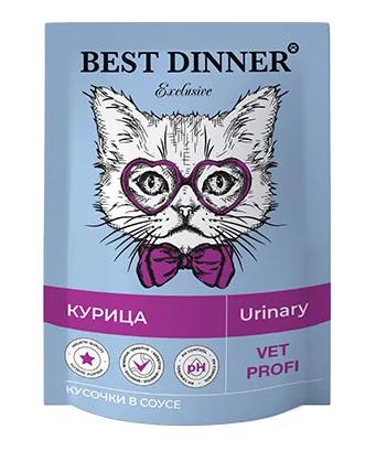 Best Dinner Exclusive Vet Profi Urinary пауч для кошек с курицей в соусе 85г фото, цены, купить
