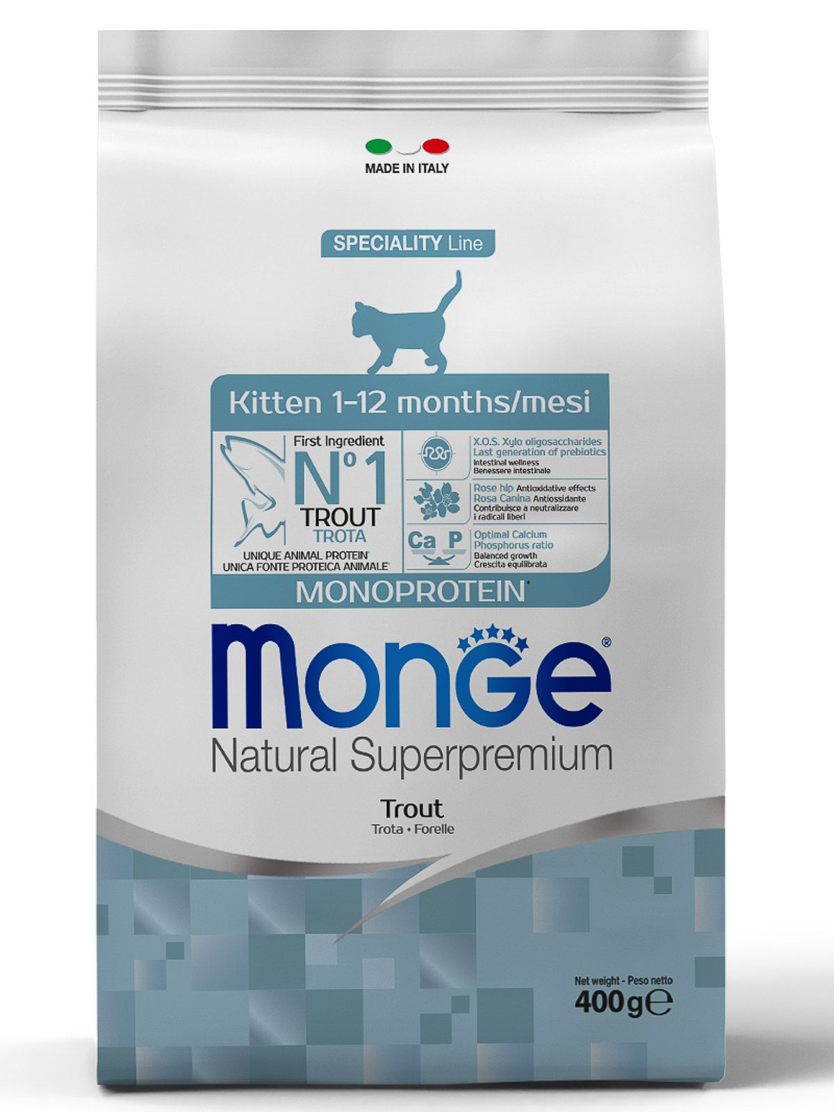 Monge Speciality Line Monoprotein сухой для котят и беременных кошек, из форели 400 г фото, цены, купить