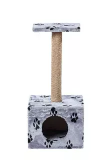 Пушок Квадратный домик с когтеточкой  для кошек