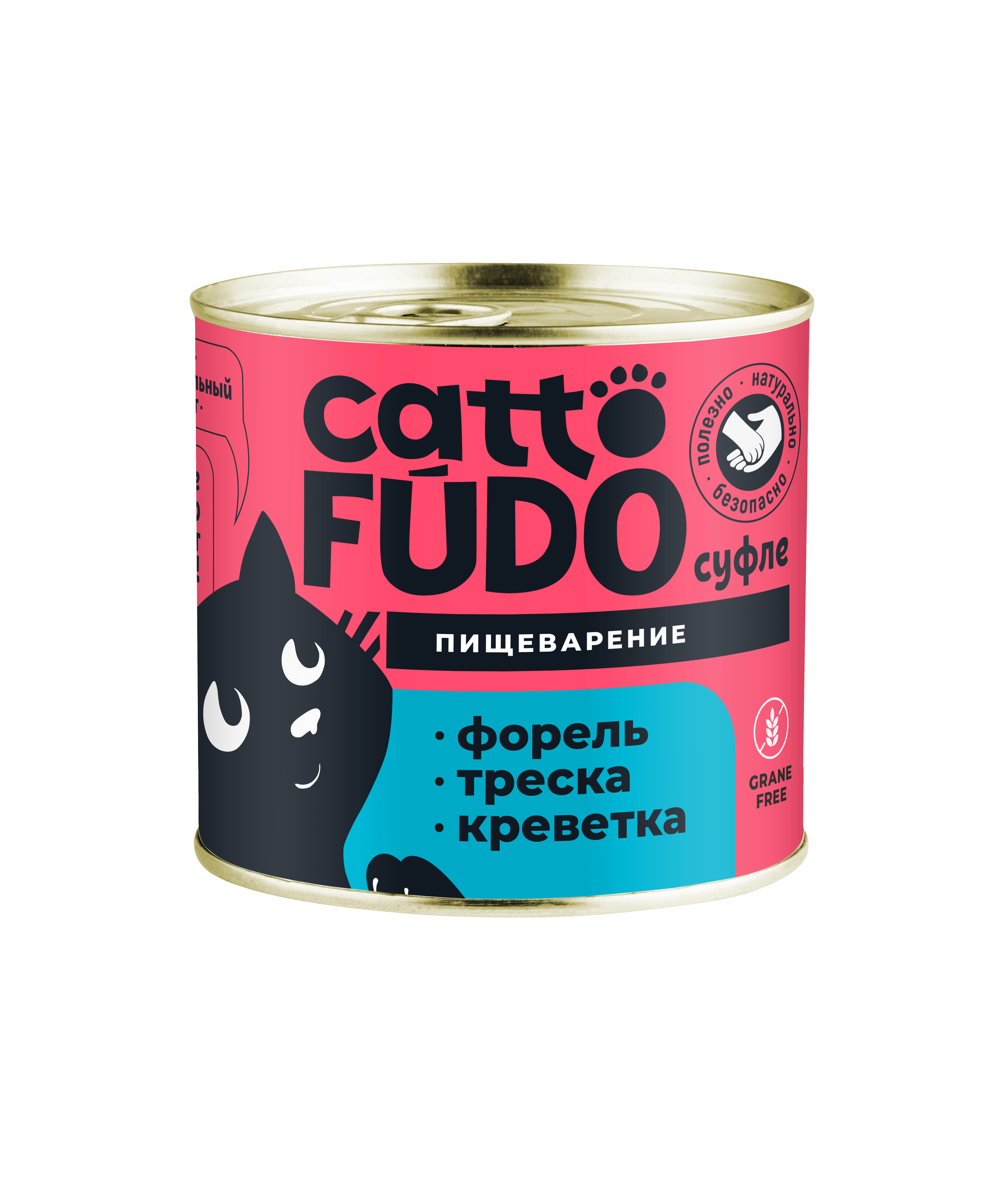 Cattofūdo консервы для кошек форель с треской и креветкой 240г фото, цены, купить