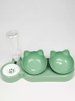 Миска с автопоилкой двойная Зеленая ТРB01-5 фото, цены, купить