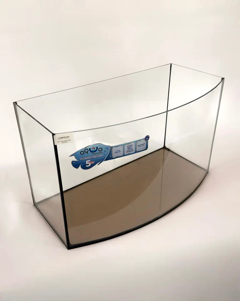 Аквариум овальной формы с панорамным стеклом - 52л, 50*30*36  фото, цены, купить