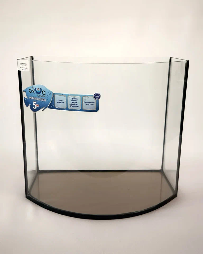 Аквариум овальный с панорамным стеклом - 28л, 40*24*36   фото, цены, купить