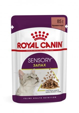Royal Canin Sensory кусочки в соусе для привередливых к запаху котов пауч 85г фото, цены, купить