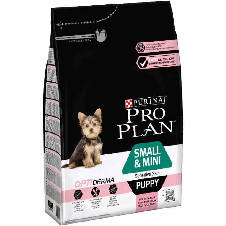 PRO PLAN Small & Mini Puppy Skin с лососем для щенков мелких пород с чувствительной кожей фото, цены, купить
