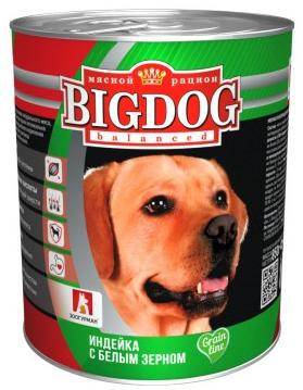 Зоогурман BIG DOG консервы 850г индейка с белым зерном для собак фото, цены, купить