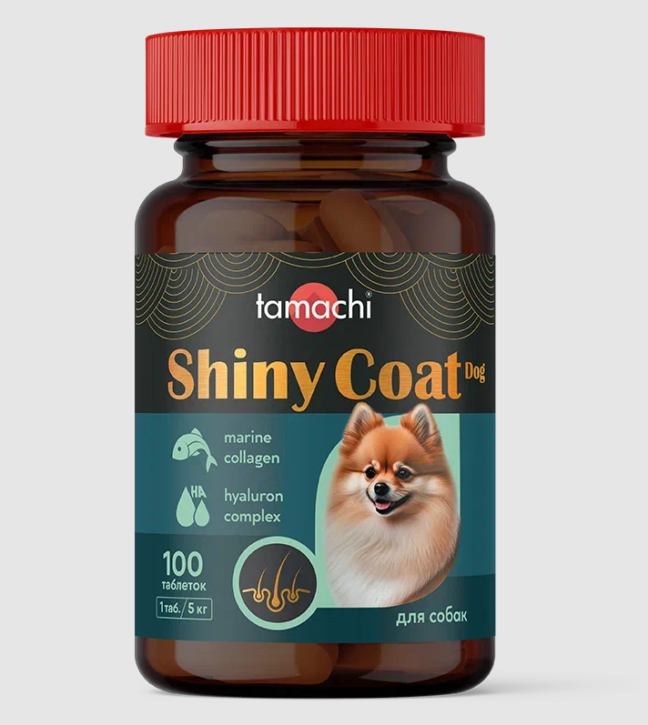 Tamachi Блестящая шерсть витаминно-минеральный комплекс 100таб для мелких собак фото, цены, купить