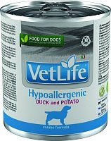Farmina VetLife Hypoallergenic Консервы паштет 300г с уткой, картофелем при аллергии у собак фото, цены, купить