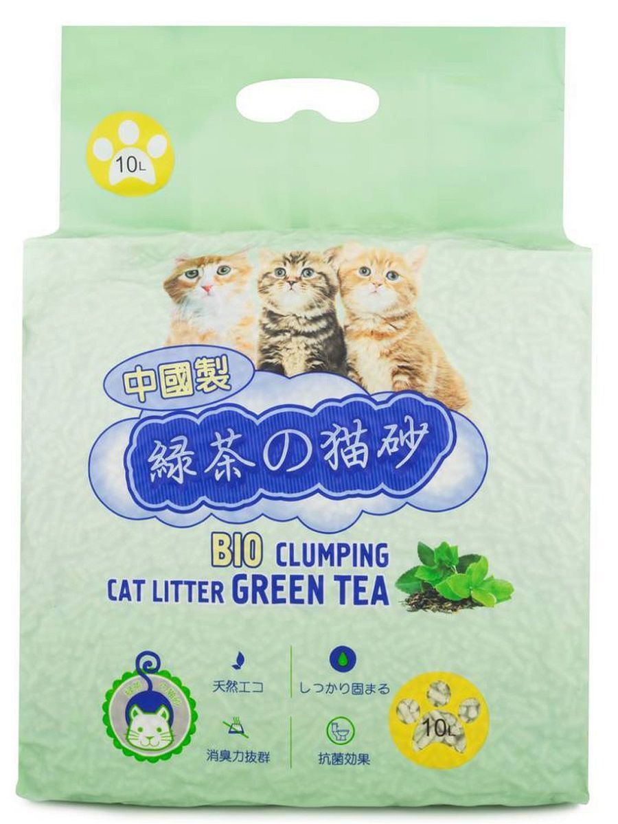 HAKASE AREKKUSU Наполнитель Тофу пресовованые соевые гранулы Зеленый чай 10л фото, цены, купить