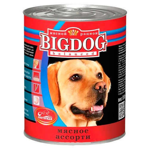 Big Dog для собак Мясное ассорти