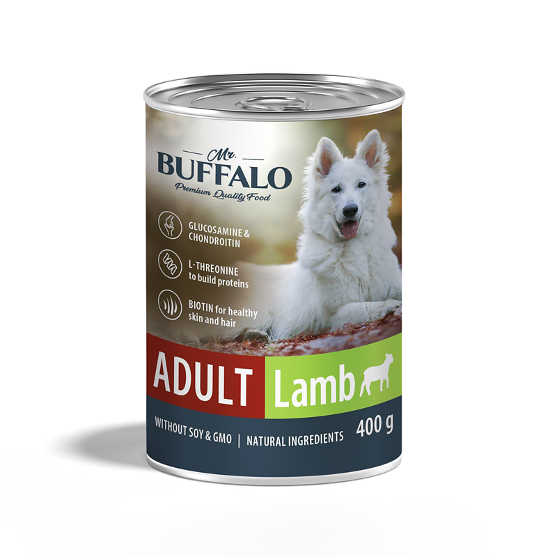Mr.Buffalo консервы для  собак  Янгёнок 400г  фото, цены, купить