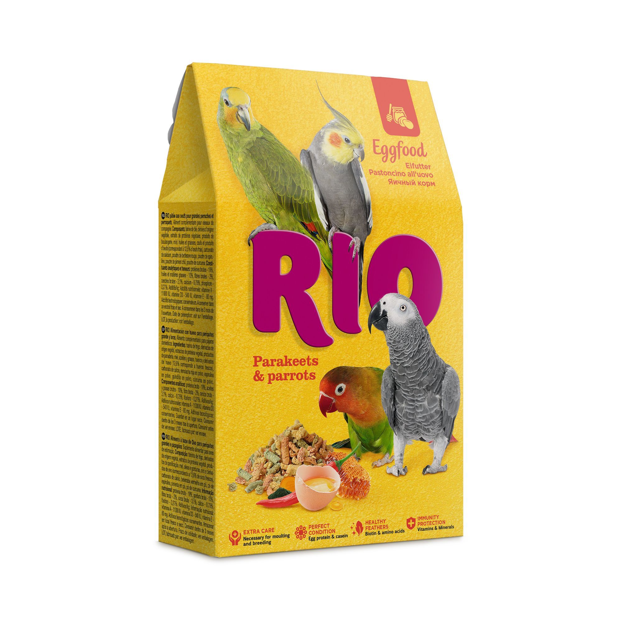 RIO Яичный корм для средних и крупных попугаев 250г фото, цены, купить
